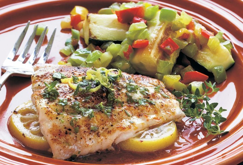Lemon Red Snapper with Herbed Butter
